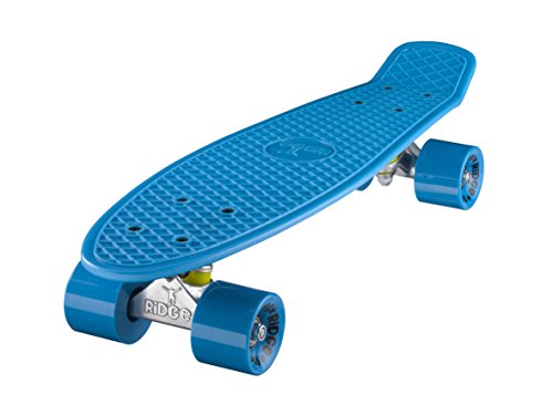 Ridge Skateboard Mini Cruiser, blau-blau, 22 Zoll, R22 von Ridge