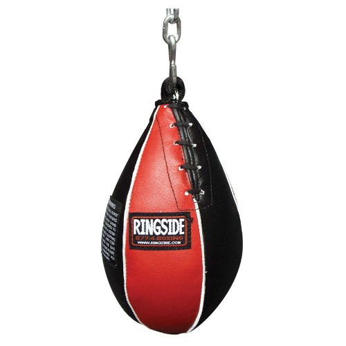 Ringside Unisex-Erwachsene Mais Slip Ball Boxing Speed Bag, Schwarz/Rot, 10" W x 1" H von Ringside