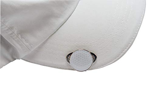Cap-Clip mit Ballmarker mit Golfball Logo von RoLoGOLF