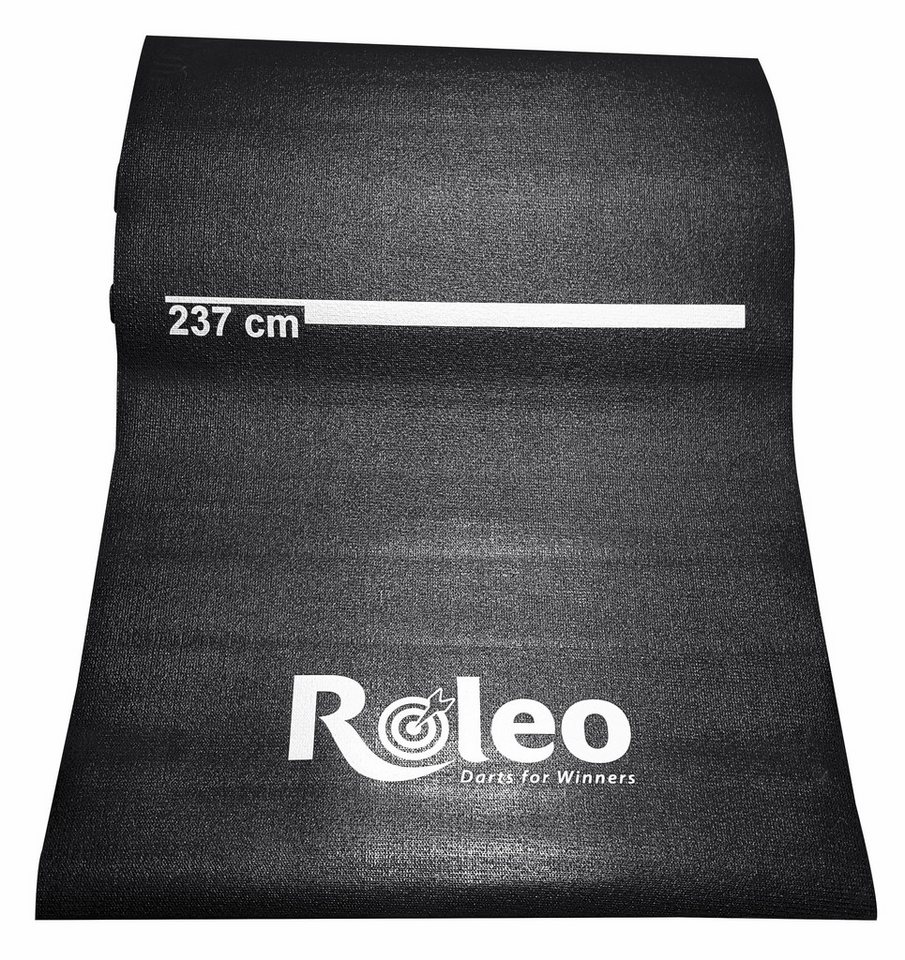 Roleo Dartmatte Roleo Dartmatte Teppich rutschfest schwarz mit Abstandsmarkierung (1-St) von Roleo