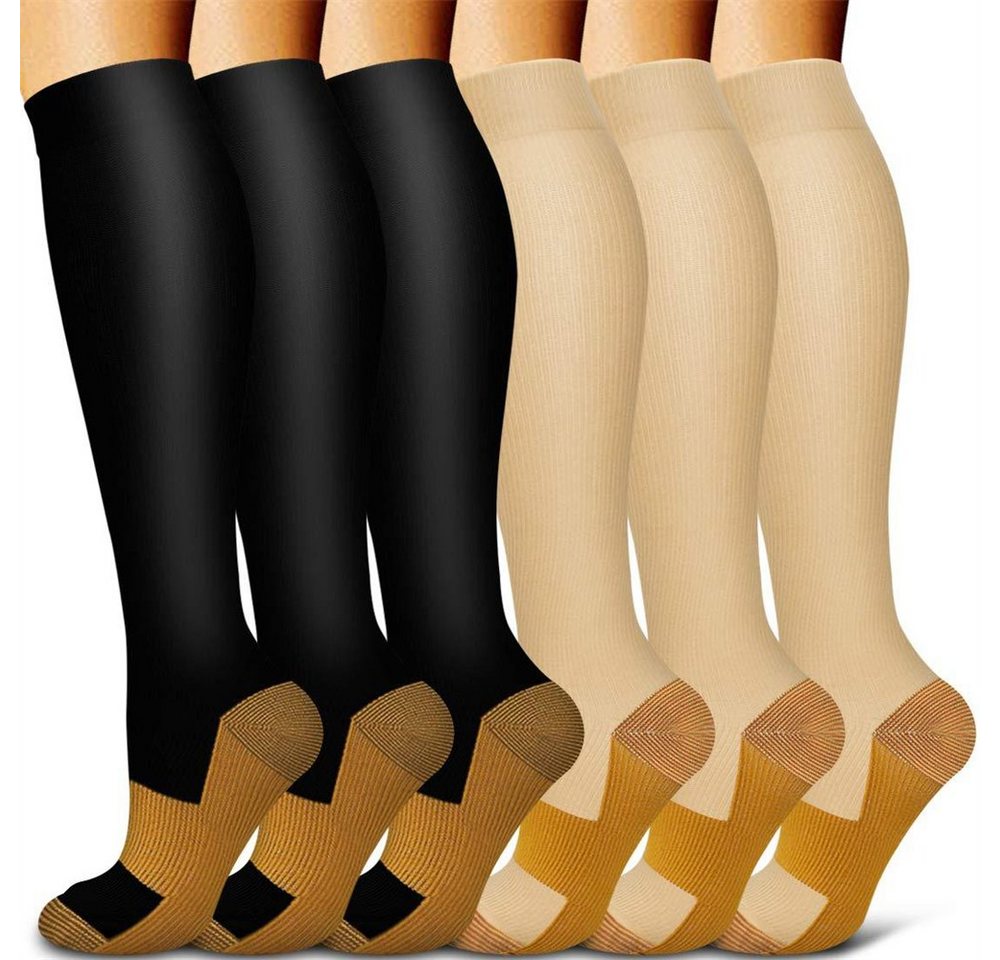 Rouemi Strümpfe Sport Strümpfe,einfarbige Stretch-Socken,Outdoor-Sport-Socken (6Paare) (6-Paar) von Rouemi