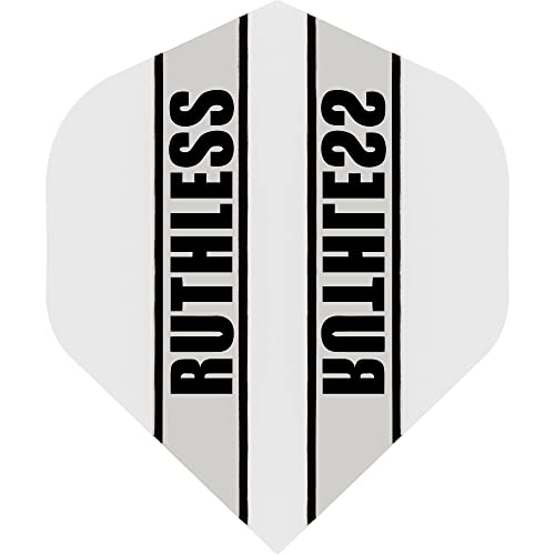 Ruthless Transparente Dart-Flights, 100 Mikrometer, Standard-Nr. 2, transparent, 3 Stück von Ruthless