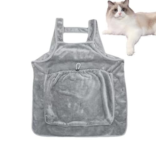 Ruwshuuk Schürze für Katzentragetaschen, Schürze für Katzentragetaschen - Warme Katzentrage-Brustschürze - Verstellbare Brusttasche für Katzen im Taschenformat, verstellbare Katzentrage-Schürze, warm von Ruwshuuk