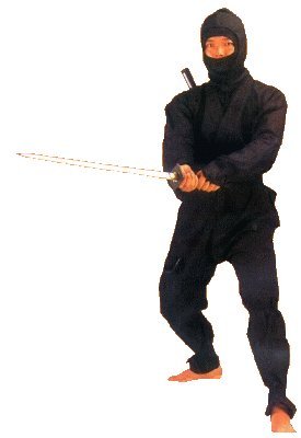 S.B.J - Sportland Ninja Anzug schwarz, Gr. 190 cm von S.B.J - Sportland.de