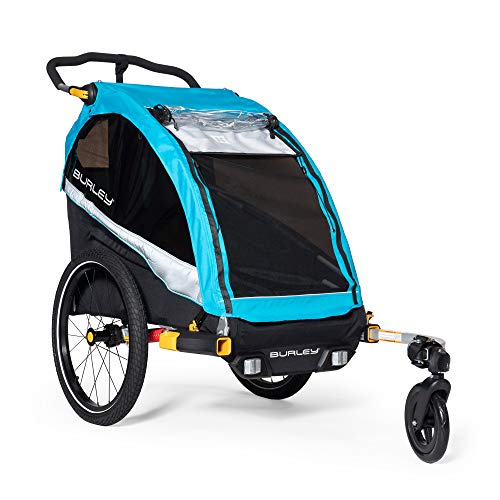 Burley D'Lite X, 1 and 2 Seat Kid Bike Trailer & Stroller with Seat Recline and Suspension von Burley
