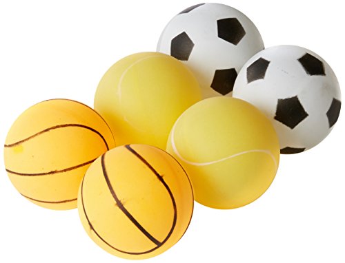 Get & Go Print Tischtennisbälle Mit Aufdruck Im Behälter 6 Stück, Weiß/Orange/Gelb, One Size von SCHREUDERS SPORT