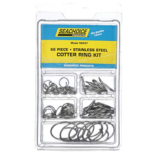 Seachoice 59437 Stainless Steel Cotter Ring Kit, 66 Piece, All Popular Sizes, One Size von SEACHOICE