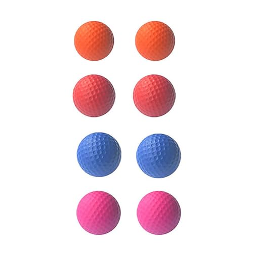 SEIWEI Rosenrot+Orange+Rot+Blau Schwamm-Golfbälle, Weichschaum-Übungsbälle, farbige Übungsgolfbälle für Indoor- und Outdoor-Golftraining von SEIWEI
