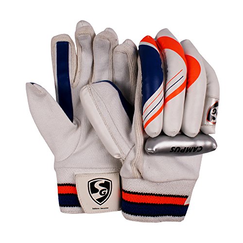 SG Batting Gloves Campus | LH, Youth Size, Multicolor | Professional Grade Padded Gloves | Superior Finger Protection | Comfortable & Durable Wicketkeeper Gloves for Junior Cricketers von SG