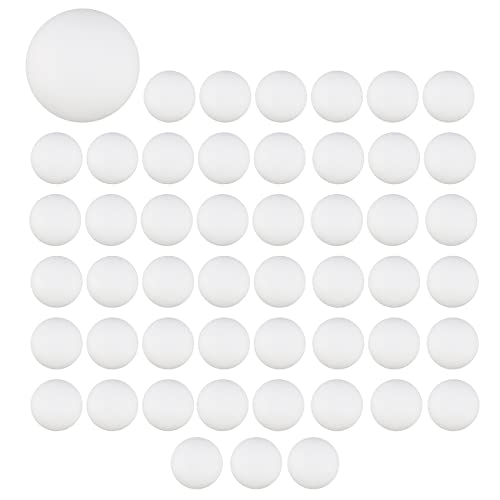 SHAPOKY 50 Stück Premium Ping Pong Bälle Fortgeschrittenes Tischball Leicht Langlebig Nahtlose Bälle Weiß von SHAPOKY