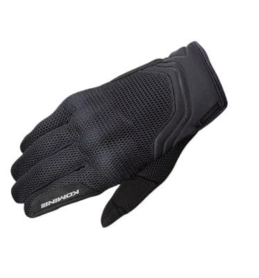 Moped Handschuhe Atmungsaktive, dünne Motorradhandschuhe for Frühling/Sommer, Anti-Fall-Reithandschuhe, Touchscreen Motorradhandschuhe Damen (Color : GK-194 Black, Size : XL) von SHuuL