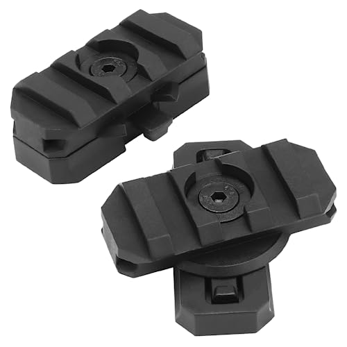 Taktischer Helm ARC Rail Adapter-Kit (ein Paar), 360° drehbarer Picatinny-Adapter, Helm-Seitenschienenhalterung, Zubehör (schwarz) von SIANKO