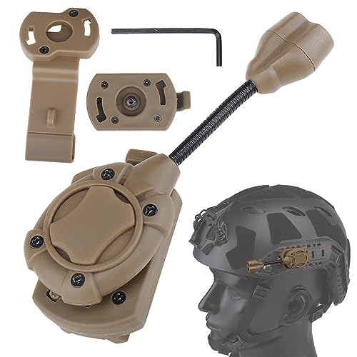 Taktisches Helmlicht für Ops-Core Arc Helm, Seitenschiene, Outdoor, Airsoft, Paintball, Jagd, Militär, multifunktionales Signallicht (hellbraun) von SIANKO