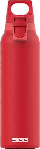 SIGG Hot & Cold ONE Light Scarlet (0.55 L) Thermo Trinkflasche, schadstofffreie und isolierte Edelstahl Trinkflasche, einhändig bedienbare Outdoor Thermo-Flasche von SIGG