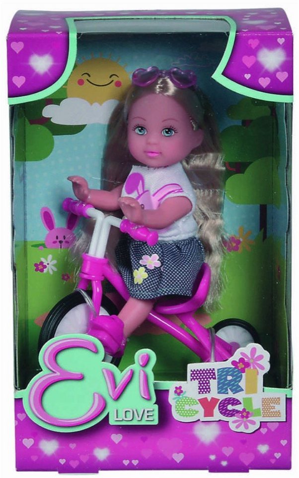 SIMBA Anziehpuppe Simba Puppe Evi Love Tricycle Dreirad Sonnenbrille 105733347 von SIMBA