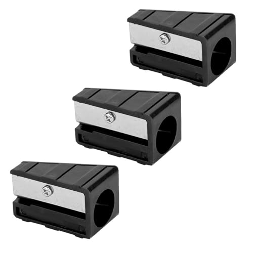 SIXRUN 3 Stück Tragbares Mini-Billard-Queue-Spitzen-Trimmer-Former-Reparaturwerkzeug 9 Mm/10 Mm/11 Mm Rot Schwarz für die Queue-Wartung (Black) von SIXRUN