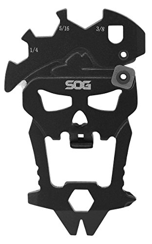 SOG MacV Tool SM1001 – Hardcased Black, 12 Werkzeuge in einem: Flaschenöffner, Schraubendreher von SOG