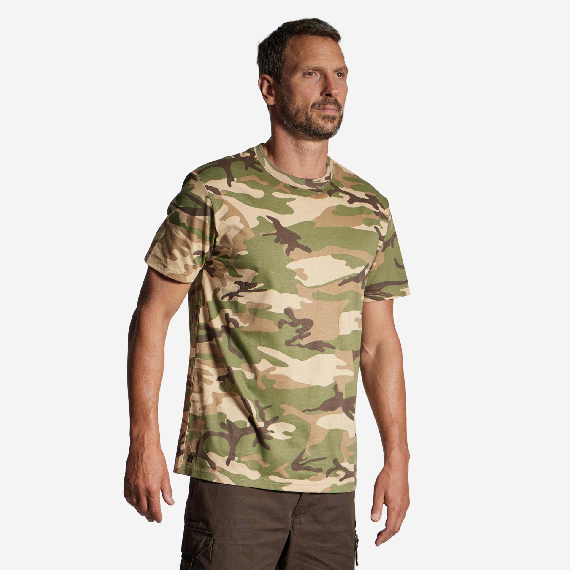 T-Shirt 100 strapazierfähig Camouflage von SOLOGNAC