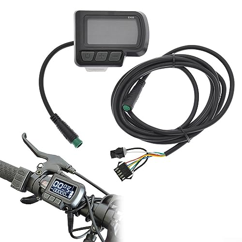 E-Bike LCD Display, E-Bike EN06 Display Bedienfeld, Fahrrad Display Meter, 24-48V Kompatibel mit E-Bike Scooter 6pin von SPORTARC