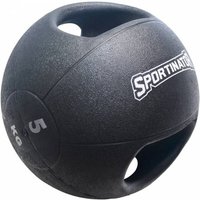 SPORTINATOR Premium Medizinball mit Griffe 5kg von SPORTINATOR