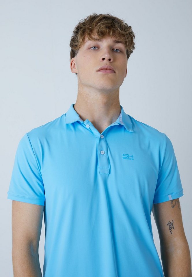 SPORTKIND Funktionsshirt Golf Polo Shirt Kurzarm Jungen & Herren hellblau von SPORTKIND