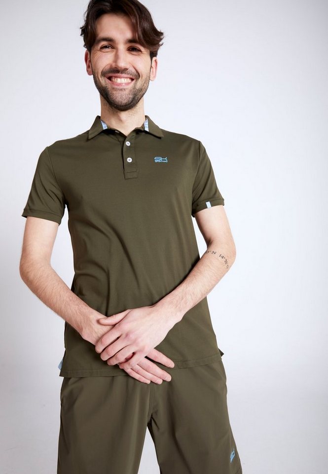 SPORTKIND Funktionsshirt Golf Polo Shirt Kurzarm Jungen & Herren khaki von SPORTKIND