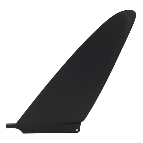 SPYMINNPOO Surfboard Fin, Universal Surfboard Tail Rudder Racing Big Tail Rudder für Paddle Board (Black) von SPYMINNPOO