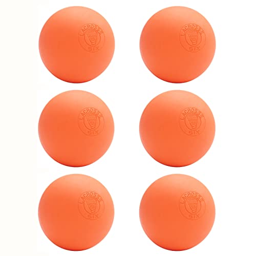 STX Lacrosse Equipment Offizielles Bälle, 6 Stück, Orange/Abendrot im Zickzackmuster (Sunset Chevron), Einheitsgröße von STX