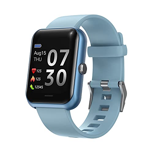 SUPBRO Smartwatch Fitness Armband Tracker Voller Touch Screen Uhr IP68 Wasserdicht Armbanduhr Smart Watch mit Schrittzähler Pulsmesser Stoppuhr für Damen Kinder Sportuhr für iOS Android von SUPBRO