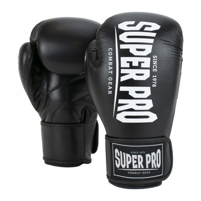 Super Pro Combat Gear  Champ Boxhandschuhe Schwarz - Weiß von SUPER PRO