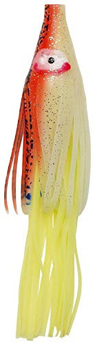 Sabiki Kinetic Monster Octopus mit Einer Länge von 160mm oder 200mm, Vier Farben Stehen zur Verfügung, kräftig und voluminös (Orange/Glow, 20cm) von Sabiki