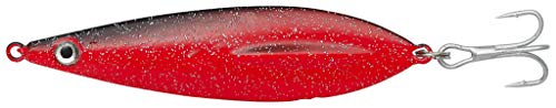 Kinetic Smølfen - Pilker von 20g - 80g, bleifrei, super unberechenbare Schwimmaktion (Red/Black Glitter, 80g) von Sabiki