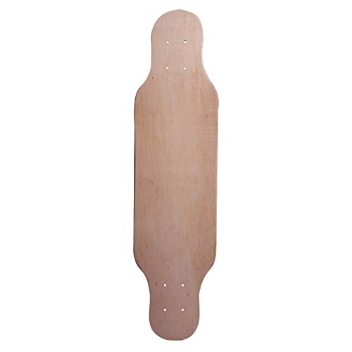 Sadkyer Skateboard aus 9-lagigem Ahorn, 20,3 cm (8 Zoll), nat?rliches Skateboard, Deck, Ahorn, Longboard von Sadkyer