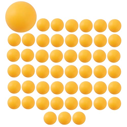 Sadkyer Tischtennisbälle, hochwertig, langlebig, nahtlos, Orange, 50 Stück von Sadkyer