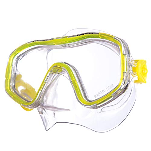 Salvas Kinder Tauchmaske Easy Schnorchel Taucher Schwimm Brille Maske Mit Nase gelb von Salvas sub