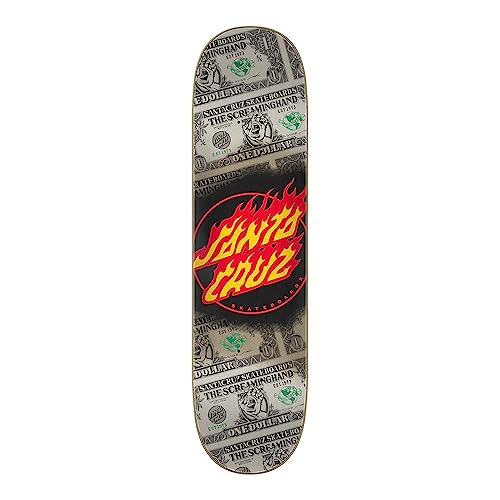 Santa Cruz Skateboard deck Dollar Flame Dot 7 Ply 8.0" x 31.60" SCR-SKD-2410 von Santa Cruz