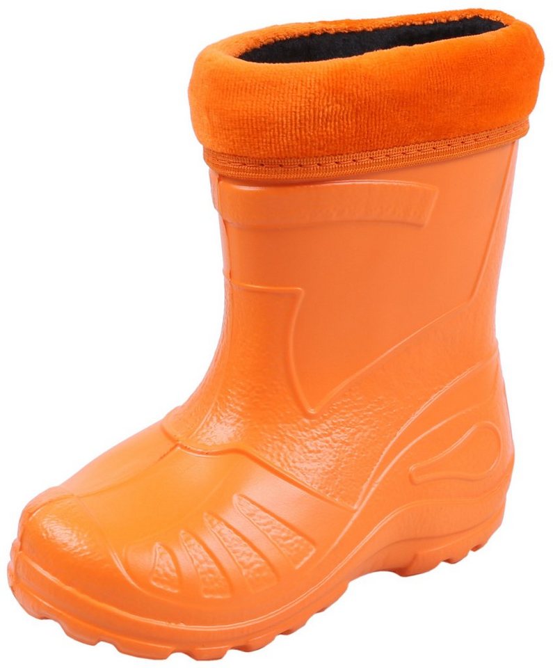 Sarcia.eu Orangefarbene, gefütterte Kinder-Gummistiefel KOLMAX 25 EU Gummistiefel von Sarcia.eu