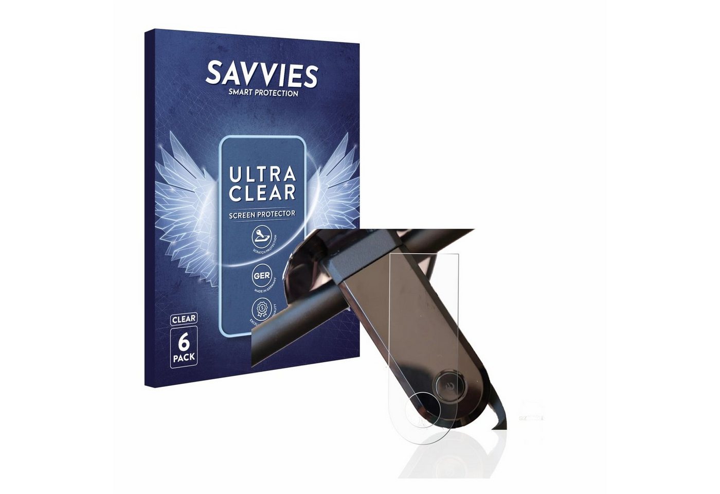 Savvies Schutzfolie für NIU KQi3 Sport, Displayschutzfolie, 6 Stück, Folie klar von Savvies
