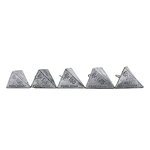 Sbirulino Blei-Set Surf Casting Pyramide (100-125-150-175-200) von Sbirulino