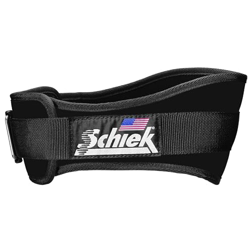 Schiek Sports Gürtel, unisex, bequem justierbar, Rückenbreite 15 cm, Schwarz , XL (40-45) von Schiek