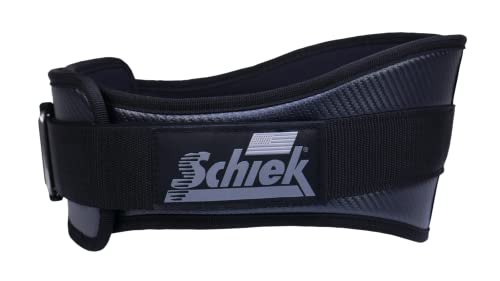 Schiek Sports 3004 Hebegürtel aus Kohlefaser – Powerlifting-Gymnastikgürtel zur Unterstützung des unteren Rückens von Schiek