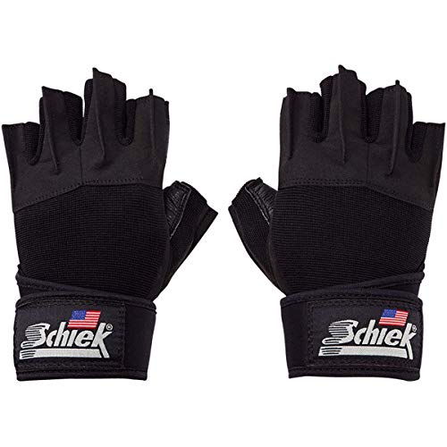 Schiek Sport-XS 540 Platinum Gel Lifting Glove mit Wrist Wraps XS von Schiek