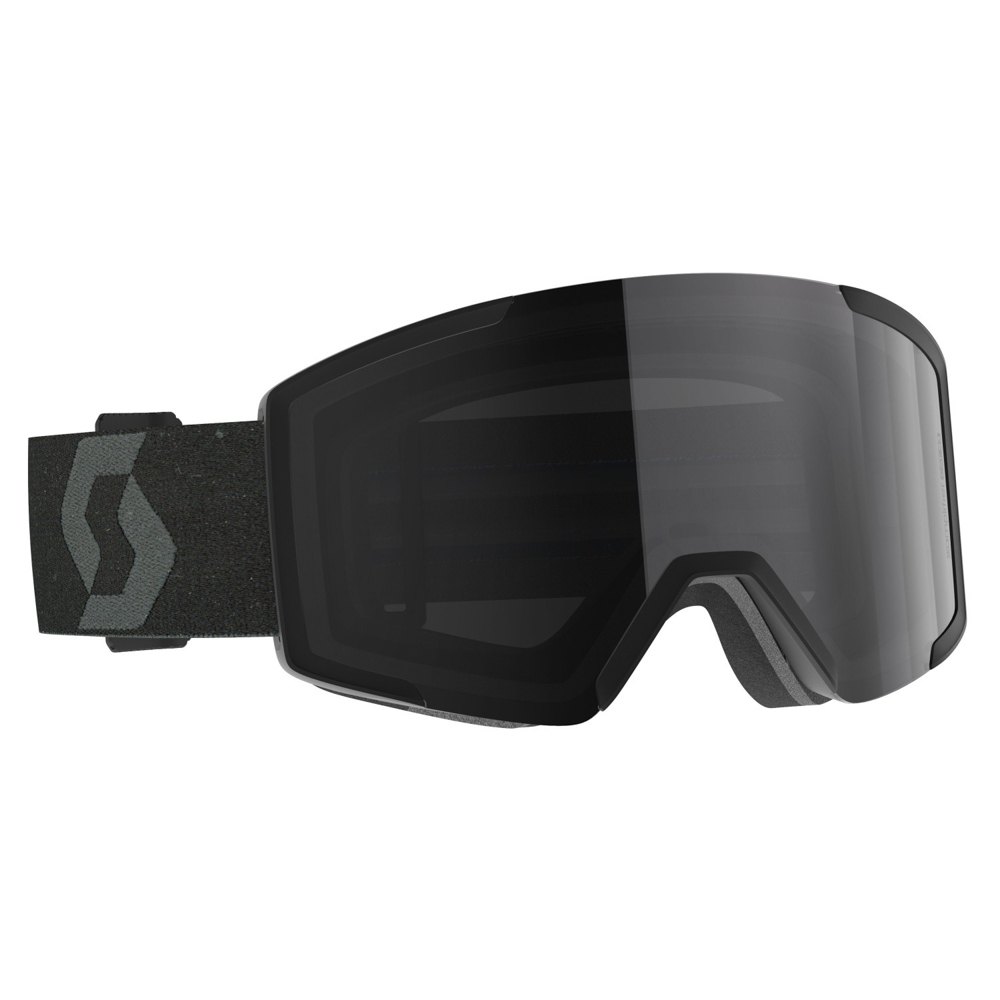 Scott Shield Ski Goggles Schwarz Solar Black Chrome/CAT 3 von Scott