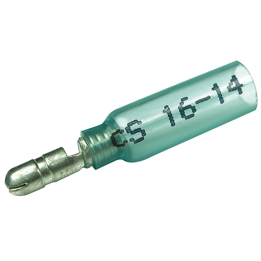 Seachoice 16-14 Male Insulated Heat Shrink Bullet Terminal 25 Units Golden 4.57 mm von Seachoice