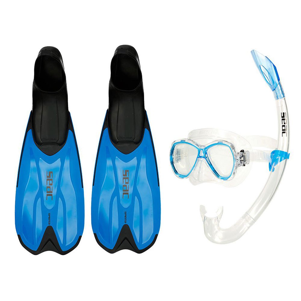 Seacsub Tris Spinta Lsr Junior Snorkel Kit Blau EU 34-35 von Seacsub