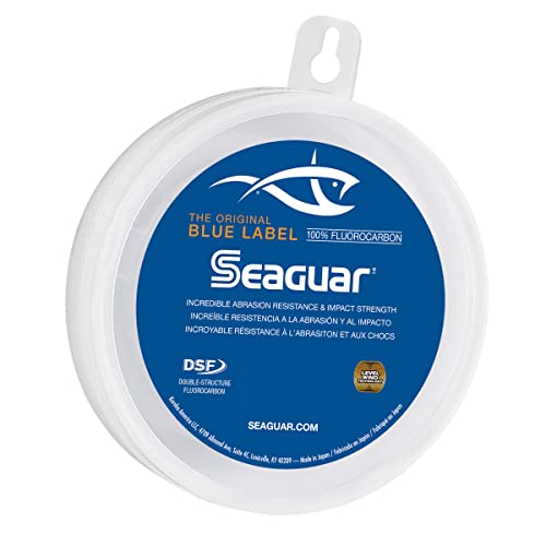 Seaguar Unisex-Erwachsene 30FC25 Blue Label Salzwasser-Fluorkohlenstoffschnur, 0,5 cm Durchmesser, 13,6 kg getestet, 22,7 m, transparent, farblos, 30-Pounds/25-Yards von Seaguar