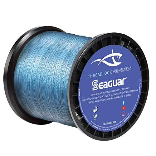 Seaguar Unisex-Erwachsene Schraubensicherung Hohlkerngeflecht, Blau, 600-Yard 200-Pound von Seaguar