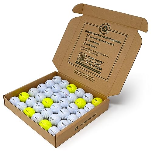 Second Chance DT Trusoft, Unisex-Erwachsene DT TRUSOFT Lake Golfbälle, Klasse A, 36 Stück, White/Yellow, 36 - von Second Chance