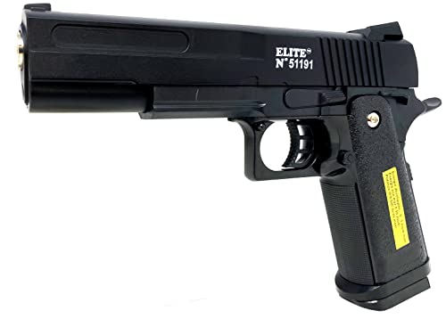 Softair Pistole Metall 19cm 0,49 Joule, Inkl. Magazin & Kugeln, Zielsicher von Seilershop