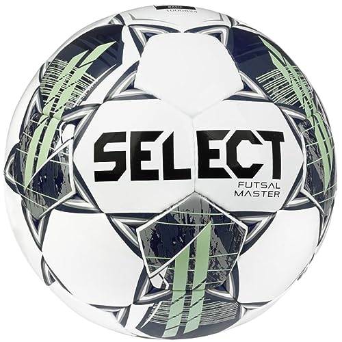 Select Futsal Master FIFA Basic Ball Master WHT-GRE, Unisex, Ball zum Fußball, White/Grey/Black/Green, 4 von Select